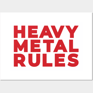 Heavy Metal Rules Posters and Art